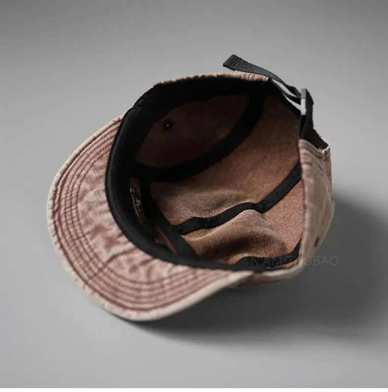Men Women Retro Letter Patch Baseball Cap Beige — feature 11