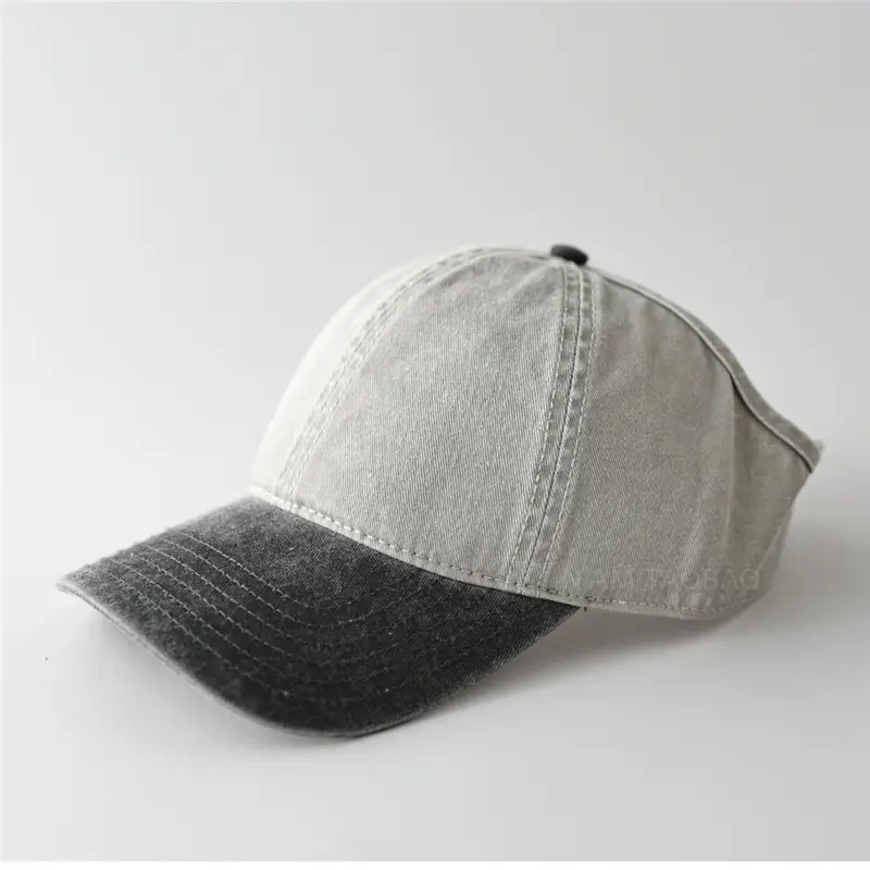 Women Sunshade Duck Cap Gray Black Baseball - Image 8