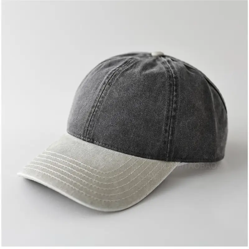 Women Sunshade Duck Cap Gray Black Baseball - Image 4