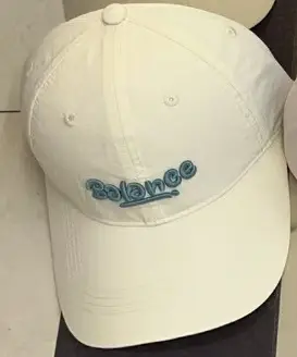 Women Baseball Cap Balance Light Gray Wide Brim