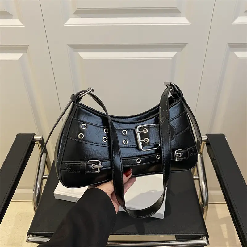 Vintage Beige Leather Shoulder Bag for Women 2025 - Image 9