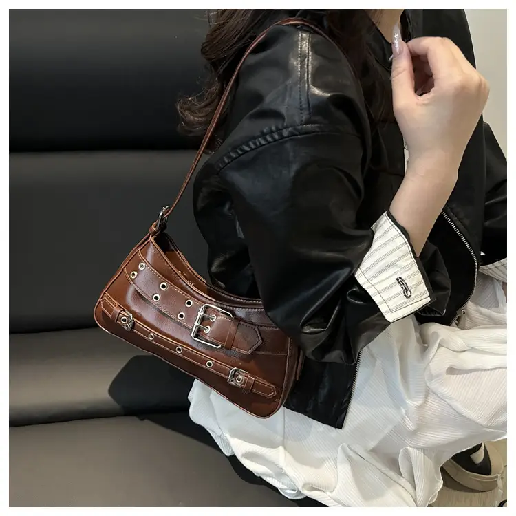 Vintage Beige Leather Shoulder Bag for Women 2025 — feature 13