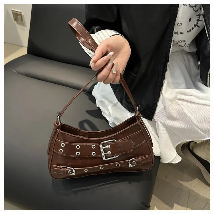 Vintage Beige Leather Shoulder Bag for Women 2025 — feature 14