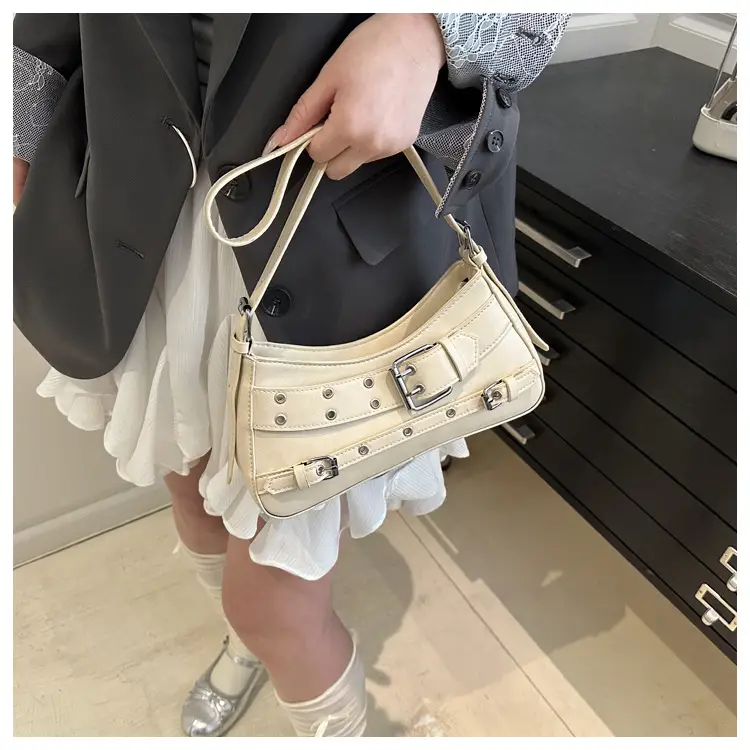 Vintage Beige Leather Shoulder Bag for Women 2025 — feature 18