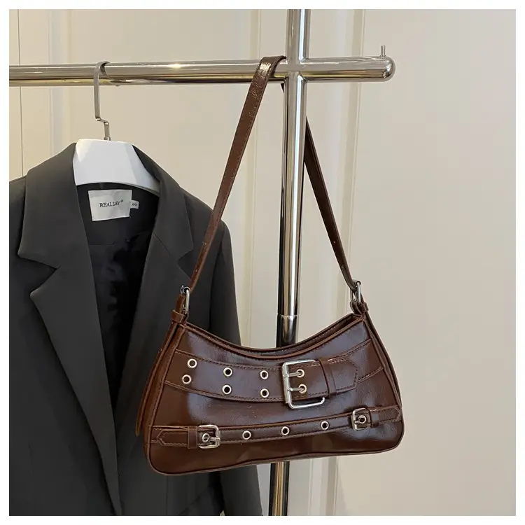 Vintage Beige Leather Shoulder Bag for Women 2025 — feature 25