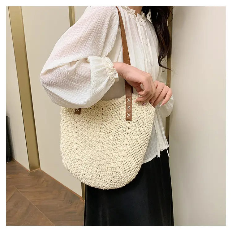 Large Straw Handbag Spring Summer Luggage — feature 16