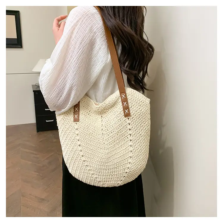 Large Straw Handbag Spring Summer Luggage — feature 17