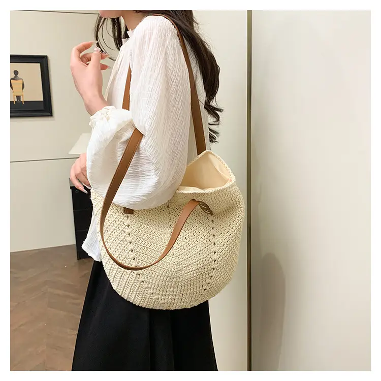 Large Straw Handbag Spring Summer Luggage — feature 18