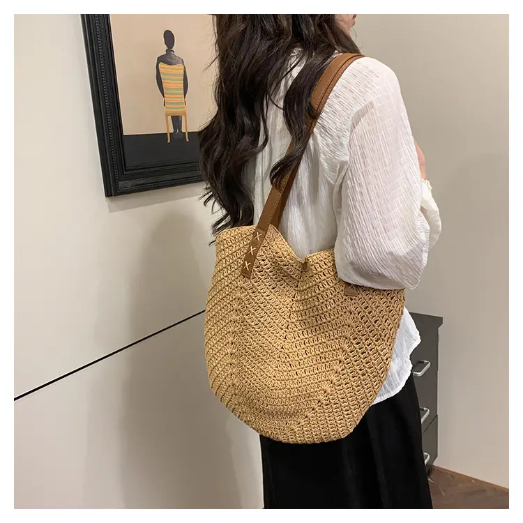 Large Straw Handbag Spring Summer Luggage — feature 22