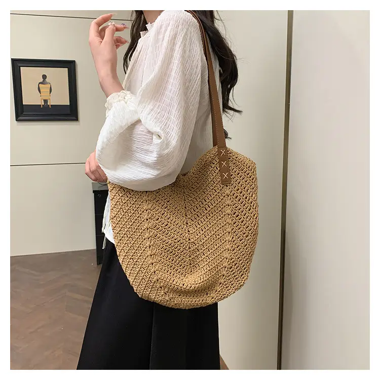 Large Straw Handbag Spring Summer Luggage — feature 24