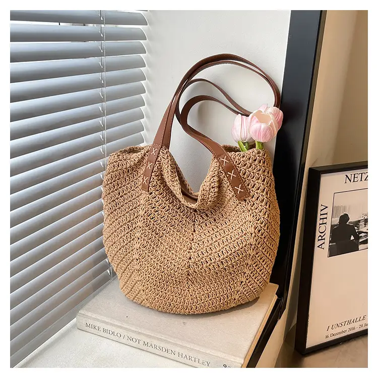 Large Straw Handbag Spring Summer Luggage — feature 27