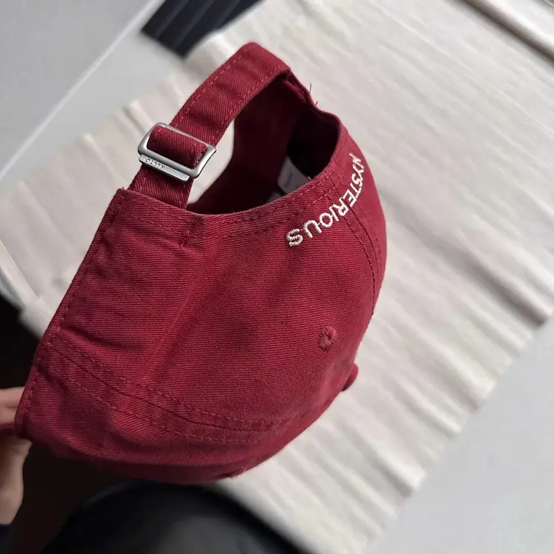 Maroon American Retro Duckbill Cap for Men Women - Image 10