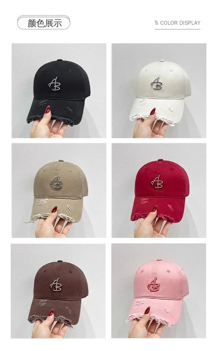 Maroon American Retro Duckbill Cap for Men Women — feature 9