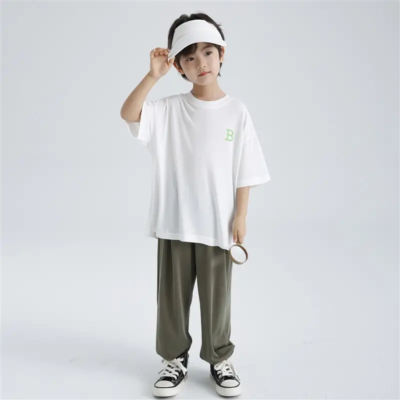 Boys Cool Blue T-Shirt Summer Wear Loose Fit - Image 2