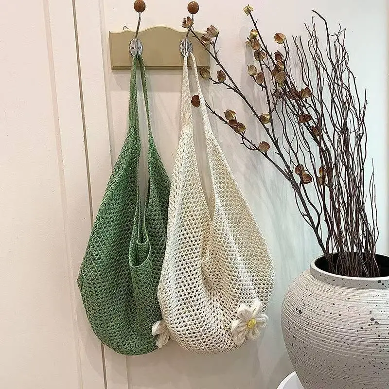 Korean-style Knitted Shoulder Tote Bag for Women — feature 2