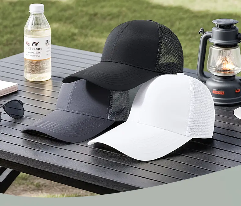 Black Mesh Baseball Cap with 11cm Long Bristle — feature 21