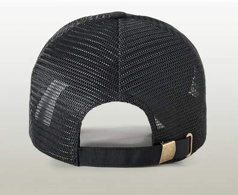 Black Mesh Baseball Cap with 11cm Long Bristle — feature 29