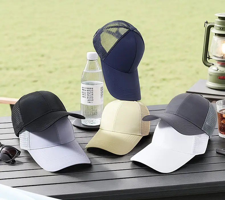 Black Mesh Baseball Cap with 11cm Long Bristle — feature 9