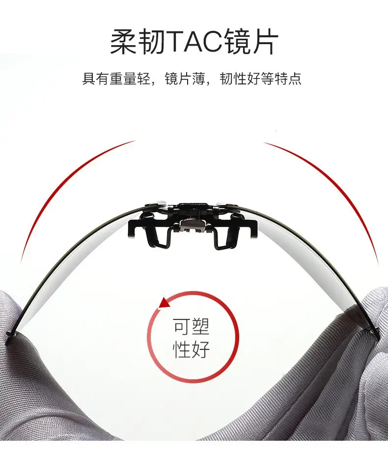 Ultra-Light Metal Clip-On Sunglasses Black β feature 8
