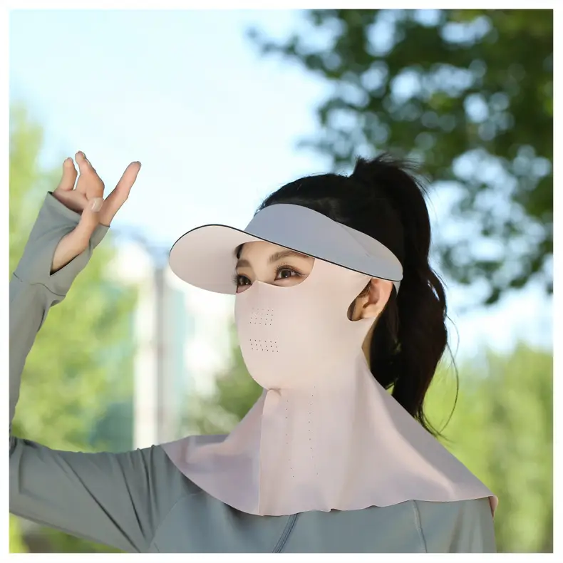 Women's One-Piece Sun Protection Mask for Outdoor Cycling — feature 16