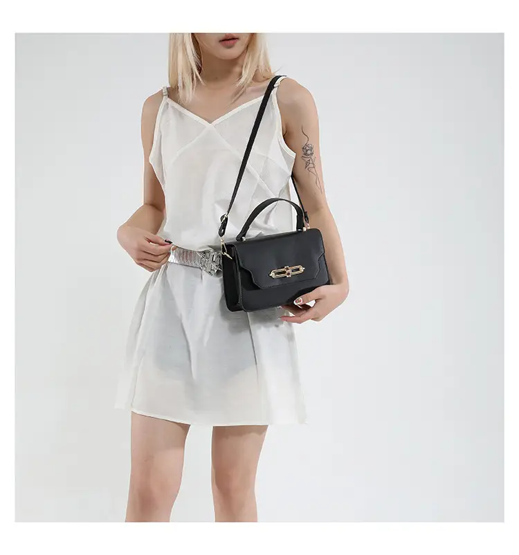 2025 Black Lock Buckle Crossbody Bag for Women — feature 14