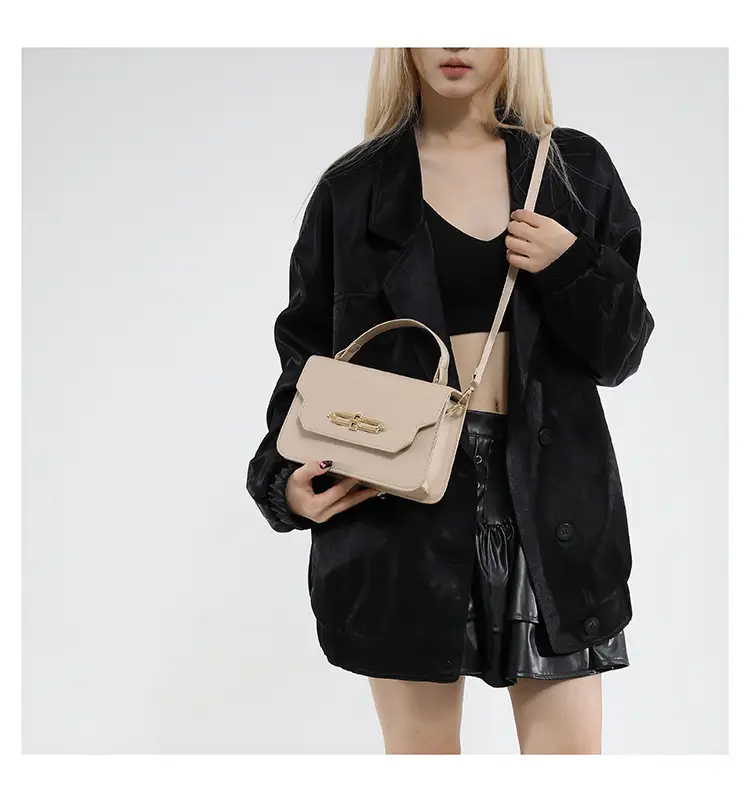 2025 Black Lock Buckle Crossbody Bag for Women — feature 15