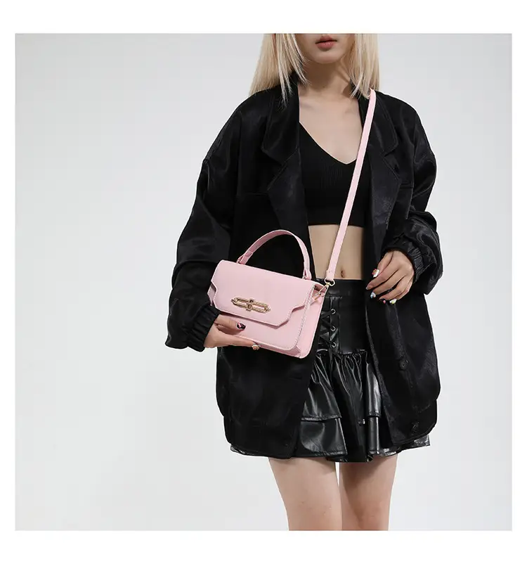2025 Black Lock Buckle Crossbody Bag for Women — feature 17