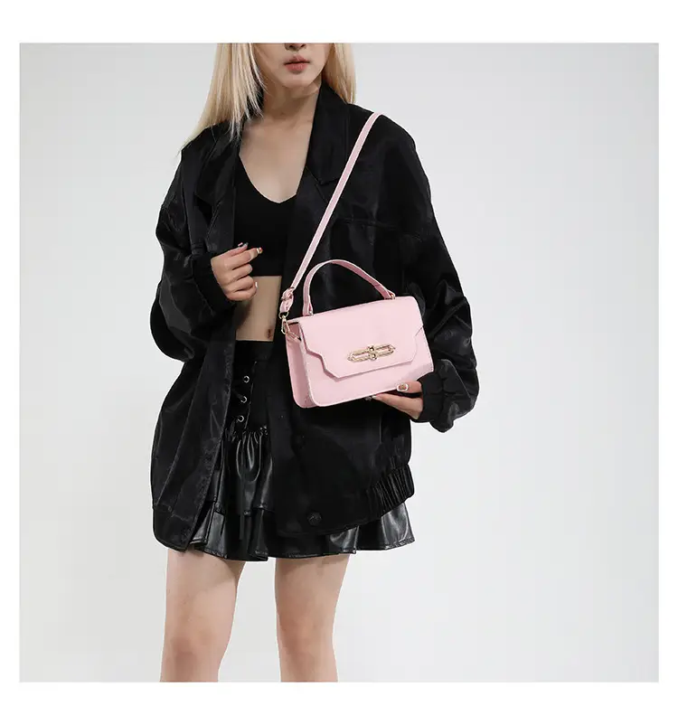 2025 Black Lock Buckle Crossbody Bag for Women — feature 18
