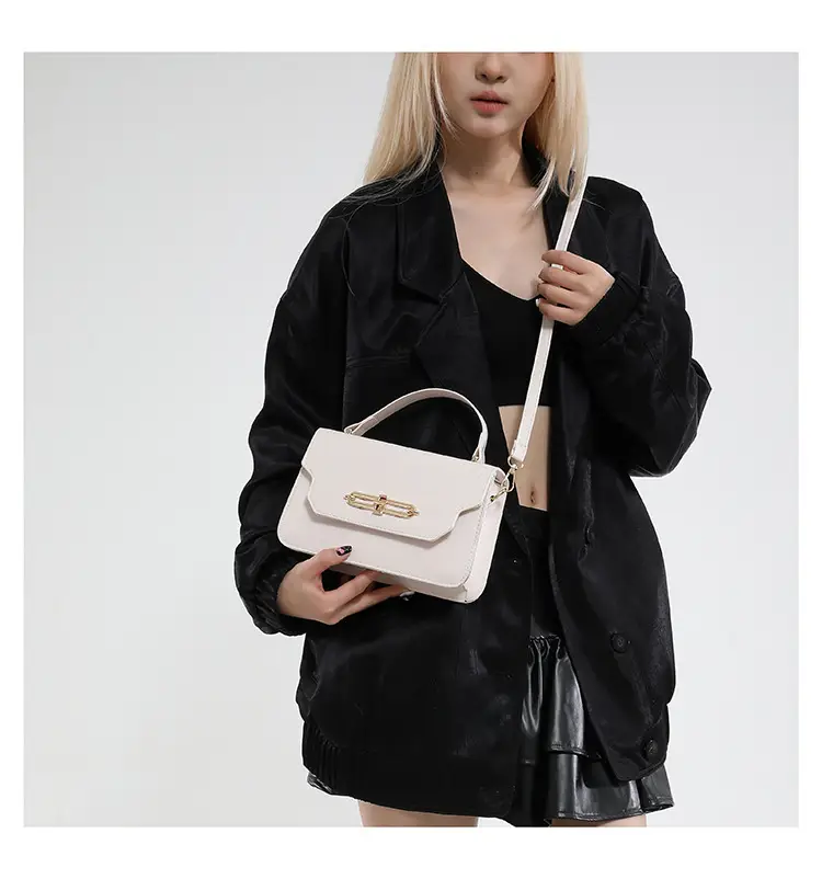 2025 Black Lock Buckle Crossbody Bag for Women — feature 19