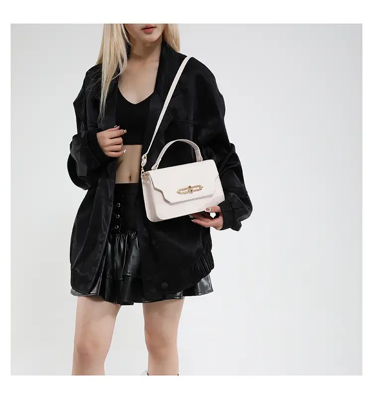 2025 Black Lock Buckle Crossbody Bag for Women — feature 20