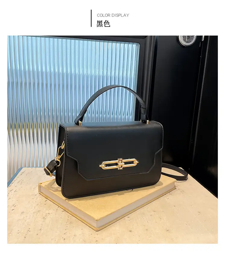 2025 Black Lock Buckle Crossbody Bag for Women — feature 21