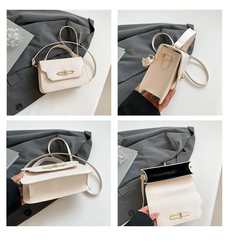 2025 Black Lock Buckle Crossbody Bag for Women — feature 8