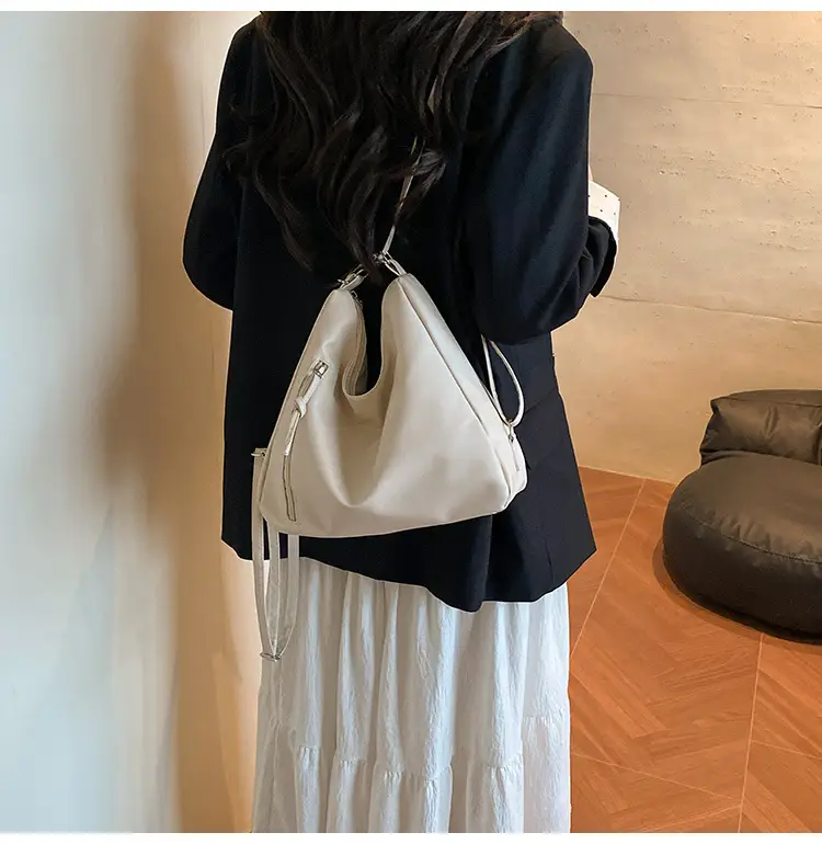 Black Retro Shoulder Crossbody Tote Bag for Women — feature 12