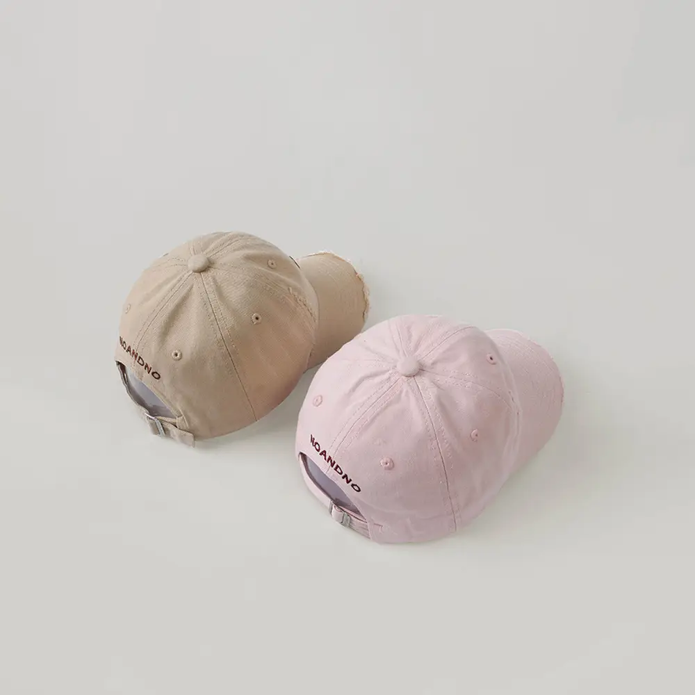 Black Korean Style Personalized Cap with Ripped Bristle — feature 5