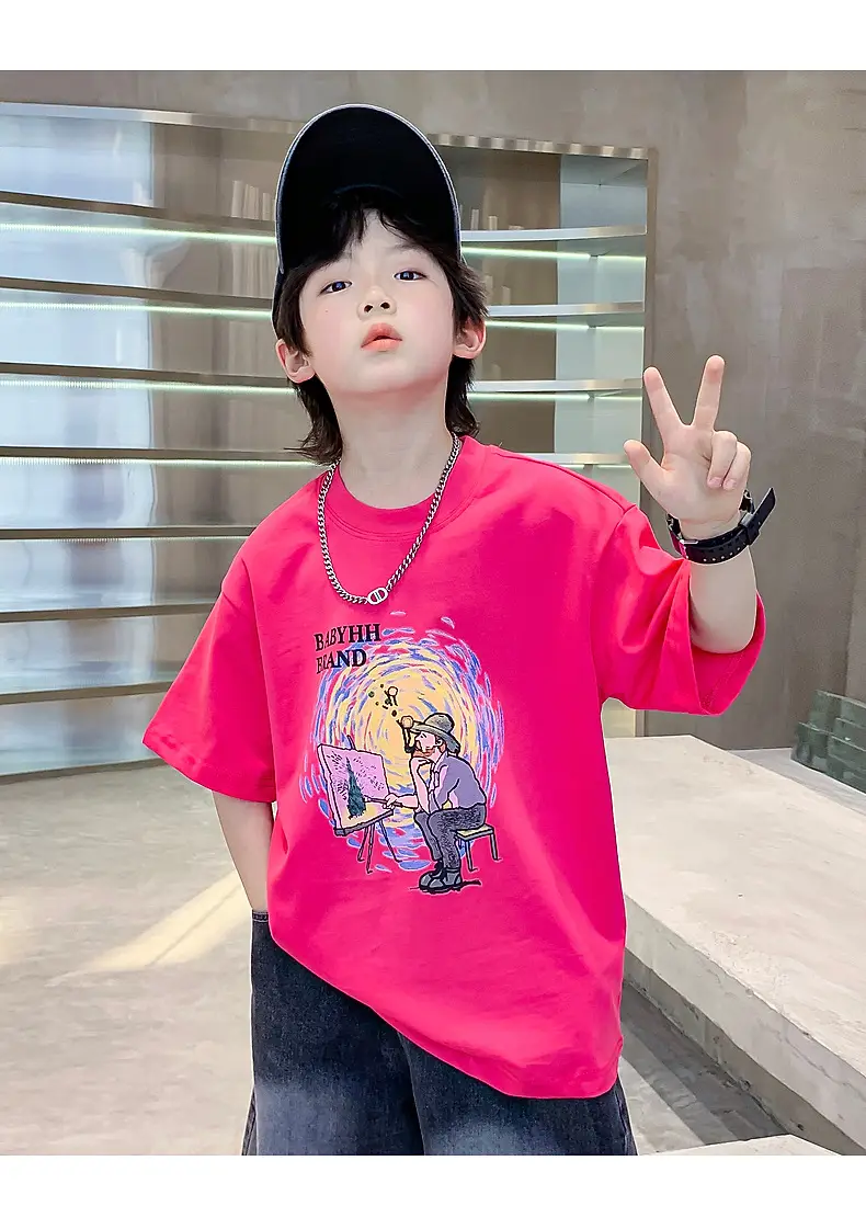 Boys Cartoon T-Shirt Blue Cap Summer Wear 2026 — feature 18