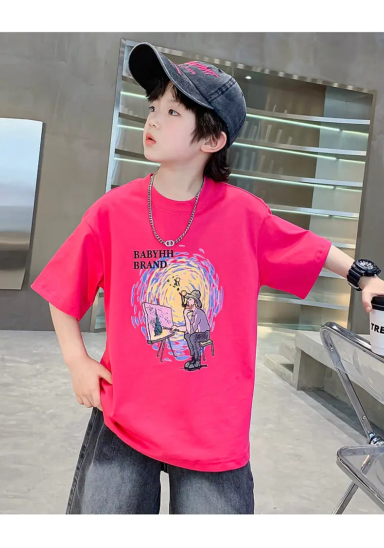Boys Cartoon T-Shirt Blue Cap Summer Wear 2026 — feature 19