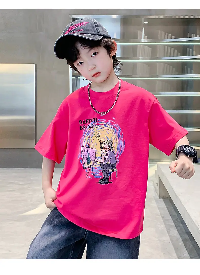 Boys Cartoon T-Shirt Blue Cap Summer Wear 2026 — feature 20