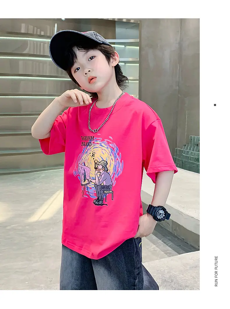 Boys Cartoon T-Shirt Blue Cap Summer Wear 2026 — feature 21