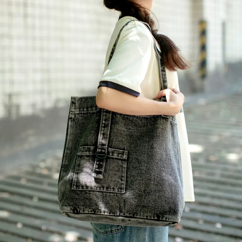 Denim Crossbody Bag for Women 2025 Casual Shopping - Image 3