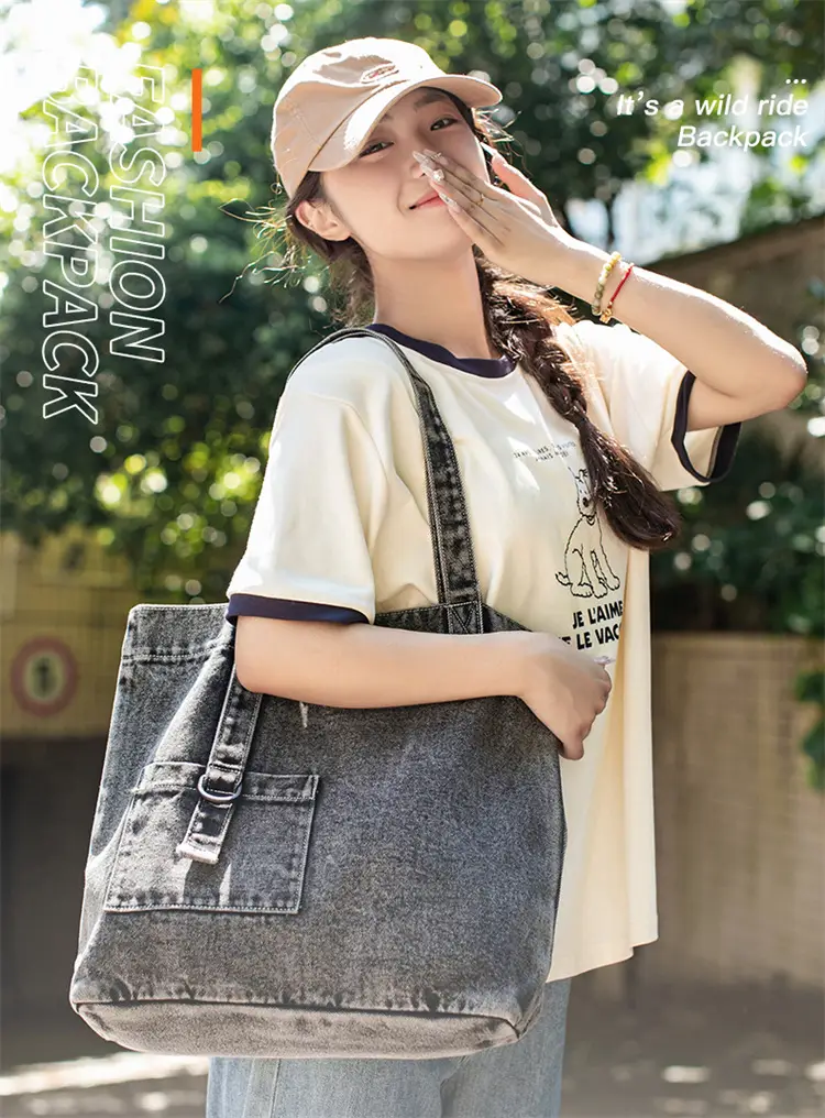 Denim Crossbody Bag for Women 2025 Casual Shopping — feature 1