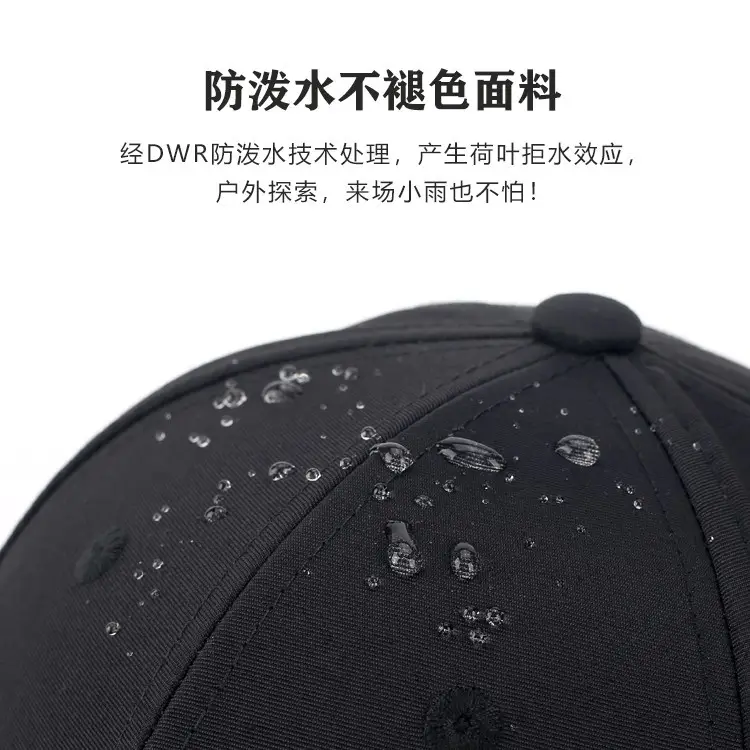 Men's Waterproof UV Sunscreen Cap Black - Image 13
