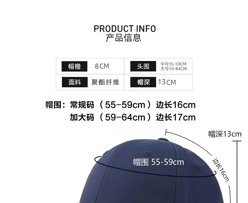 Men's Waterproof UV Sunscreen Cap Black — feature 10