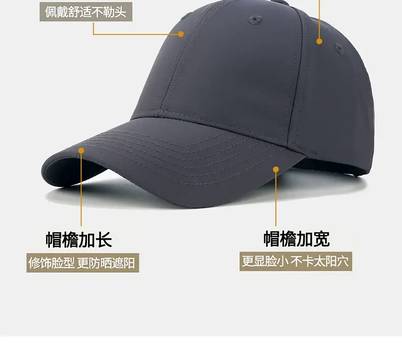 Men's Waterproof UV Sunscreen Cap Black — feature 3