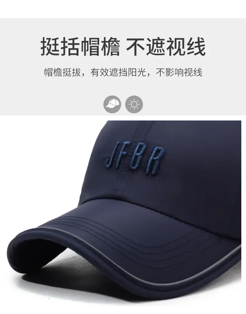 Navy 3D Embroidered Baseball Cap for Men Women — feature 2