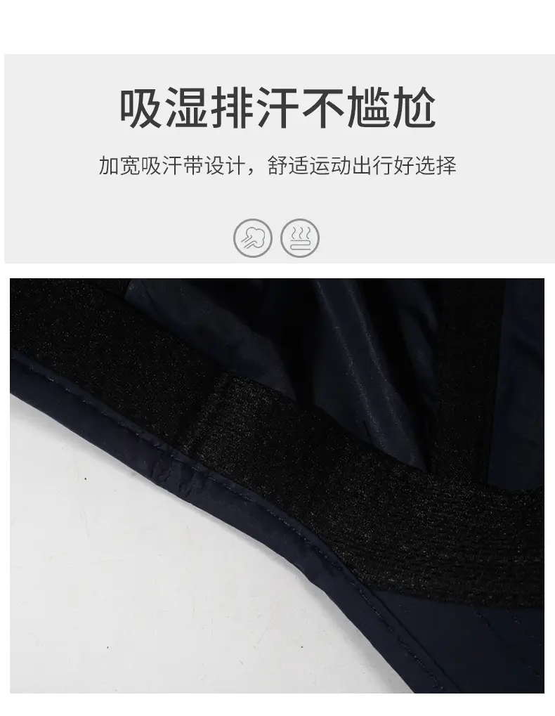 Navy 3D Embroidered Baseball Cap for Men Women — feature 3