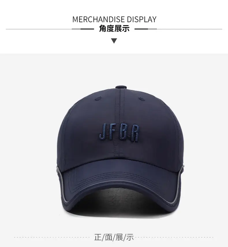 Navy 3D Embroidered Baseball Cap for Men Women — feature 8