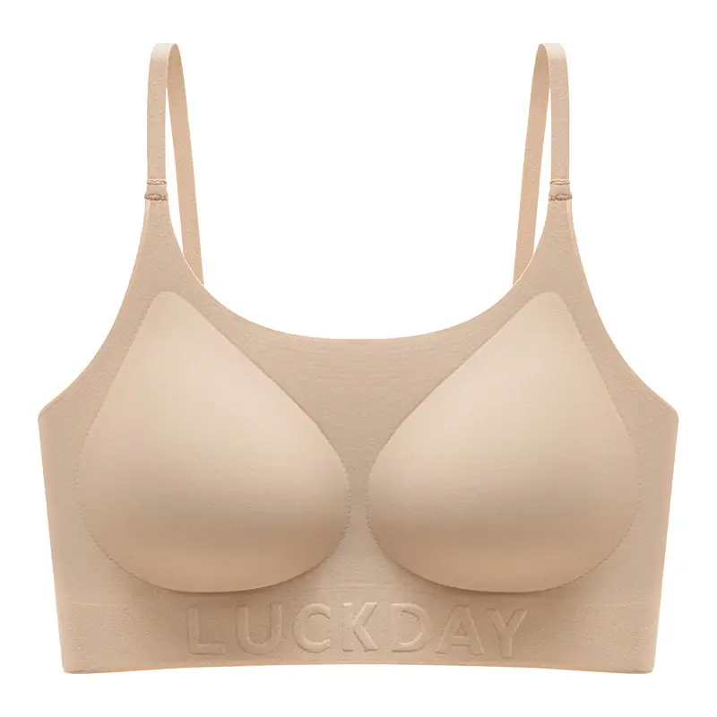 【Xing m Same Style】Foundation-Like Liquid Foundation with Seamless Underwear for Women, Thin Style, Small Chest Enhancement, Invisible Bra for Summer