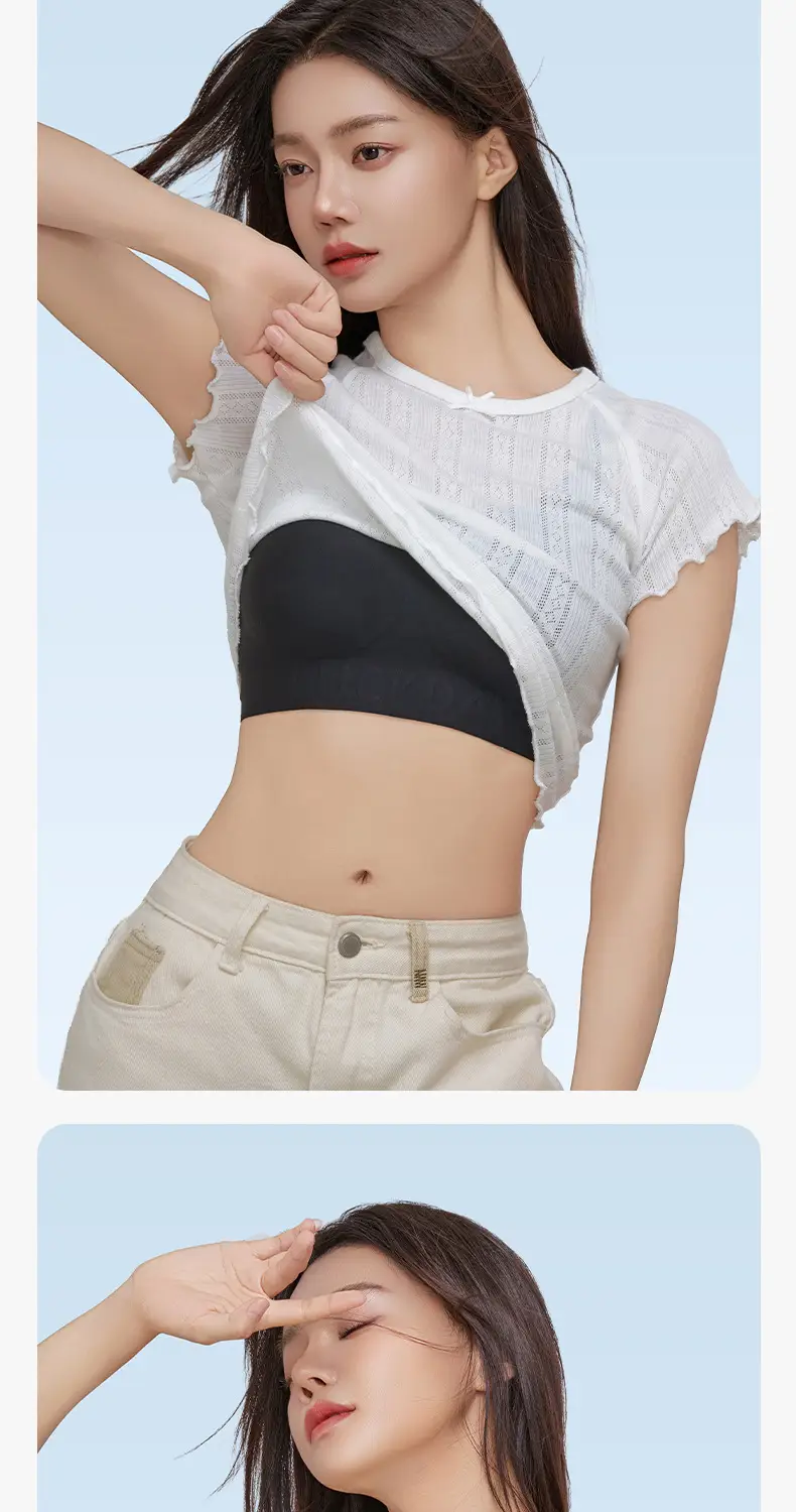 【Xing m Same Style】Foundation-Like Liquid Foundation with Seamless Underwear for Women, Thin Style, Small Chest Enhancement, Invisible Bra for Summer — feature 28