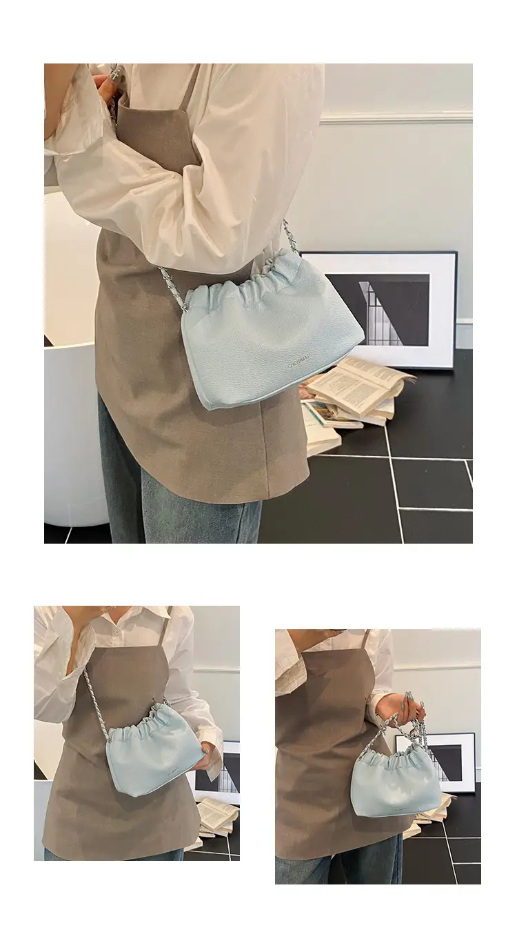 2025 Spring New Lychee Pattern Cloud Chain Women's Shoulder Crossbody Bag — feature 5