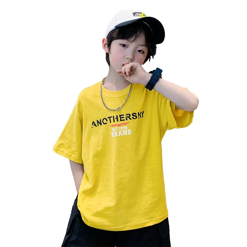 Boys 2026 Summer Dopamine Half Sleeve T-Shirt Black - Image 7